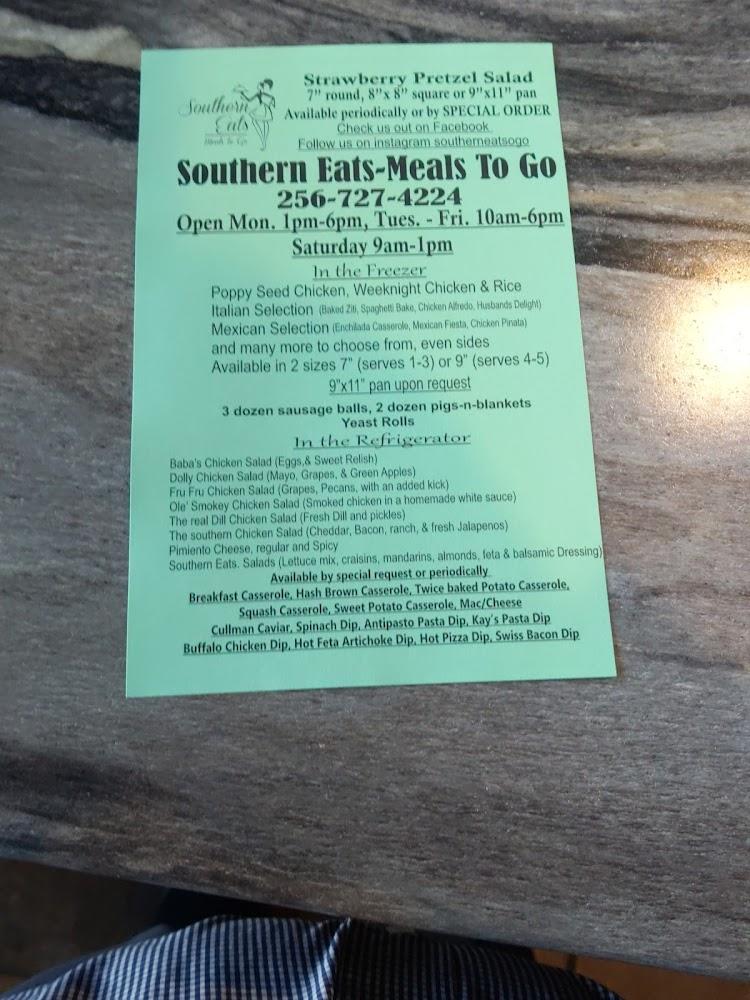 Southern Eats Menu image 1